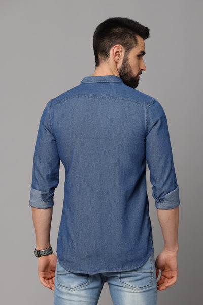 Denim Shirts Long Sleeve Blue Jeans Shirt Men  Denim Button Shirt Mens   2023 Spring  Aliexpress